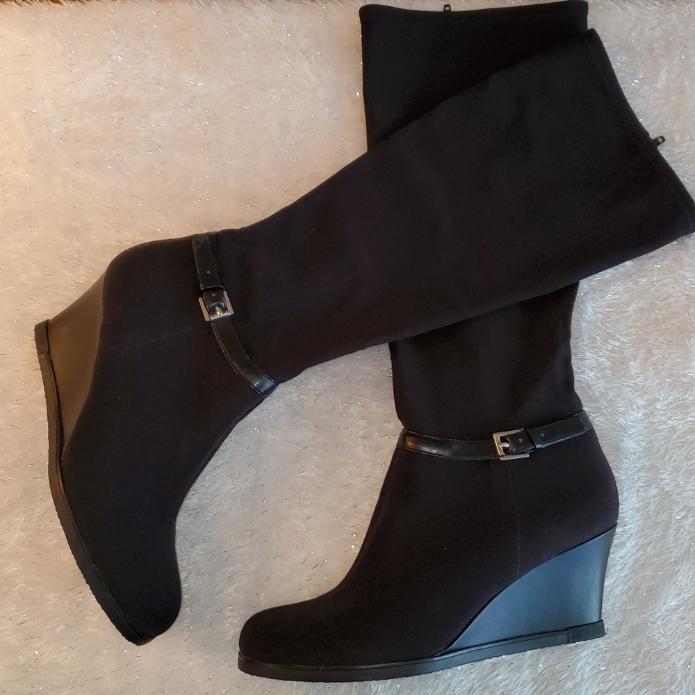 Lauren Ralph Lauren wedge tall boots